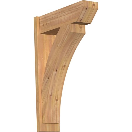 Ekena Millwork Thorton Slat Smooth Outlooker, Western Red Cedar, 7 1/2"W x 24"D x 36"H OUT08X24X36THR06SWR
